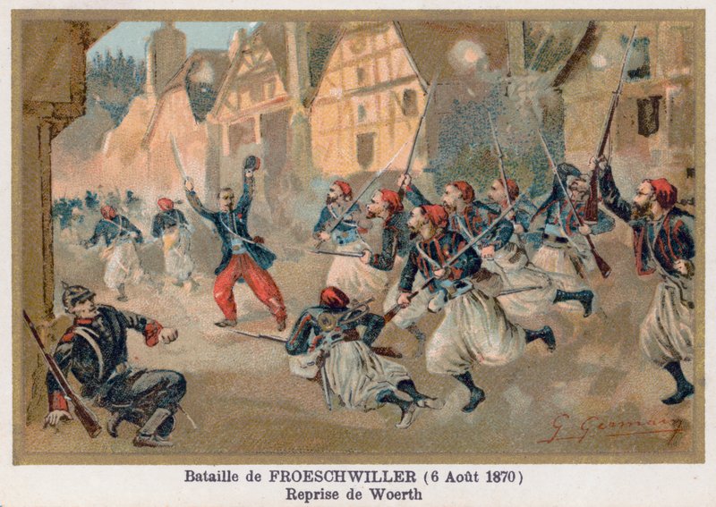 Slaget vid Froeschwiller, The Recapture of Woerth av French School