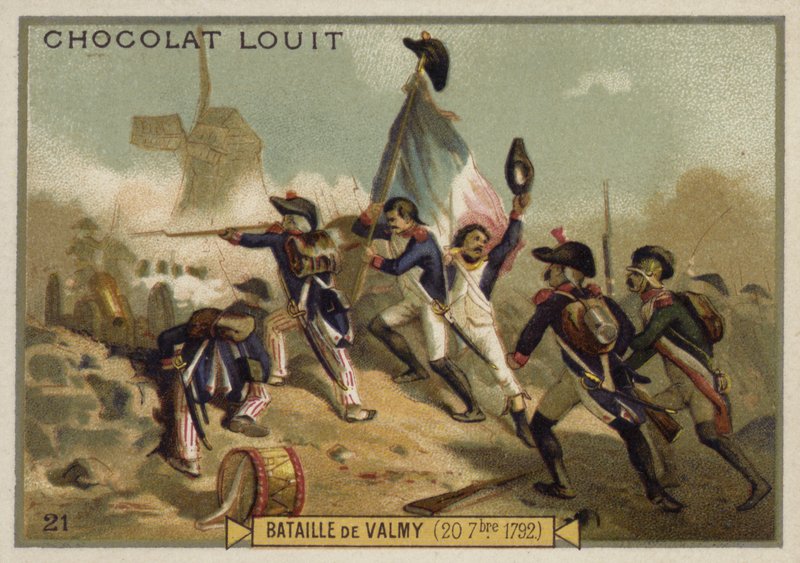 Slaget vid Valmy, Frankrike, 20 september 1792 av French School