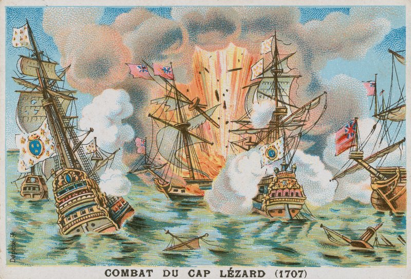 Slaget vid ödlan, 1707 av French School