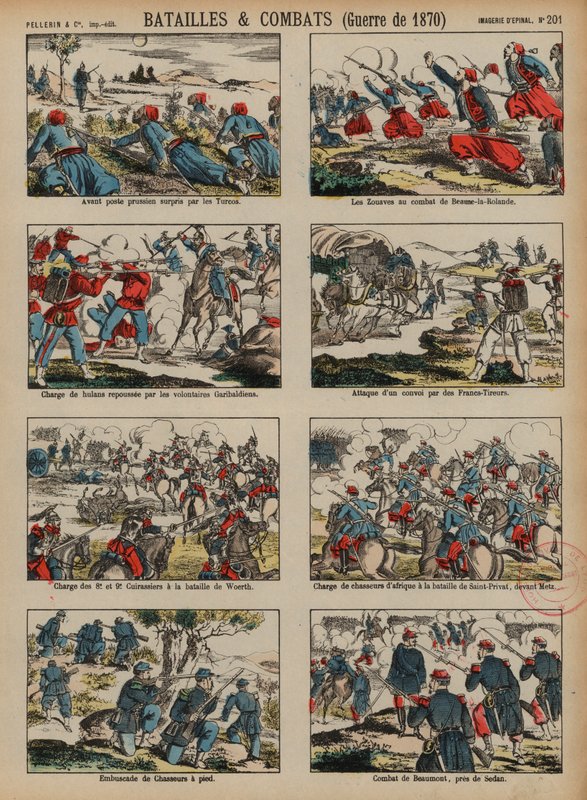 Striderna under det fransk-preussiska kriget, 1870-1871 av French School