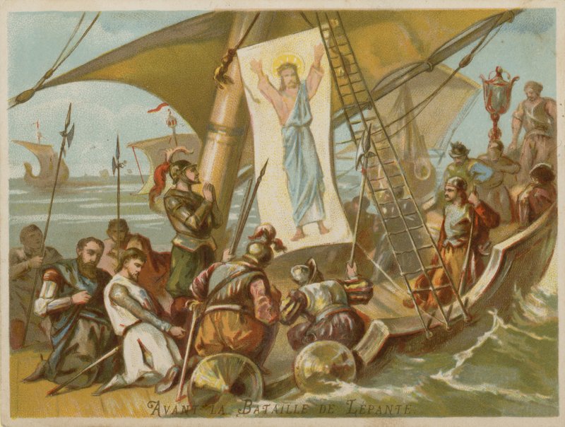 Före slaget vid Lepanto av French School
