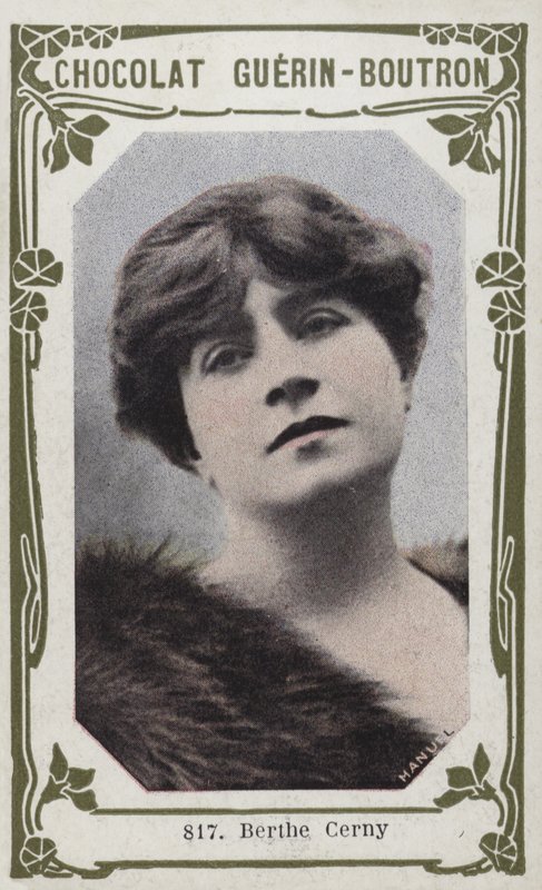 Berthe Cerny (färgad bild) av French School