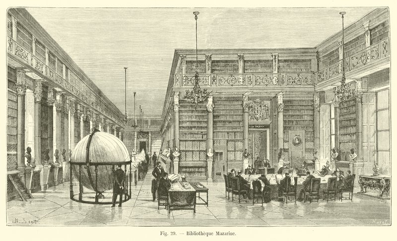 Mazarine bibliotek av French School