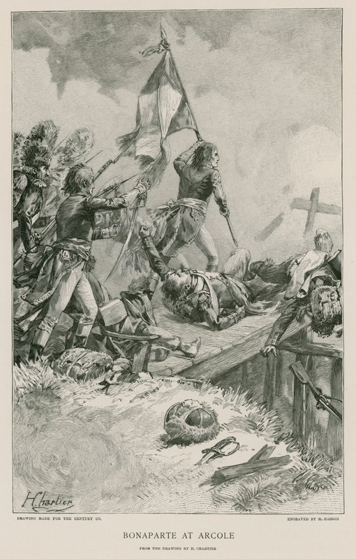 Bonaparte vid Arcole av French School