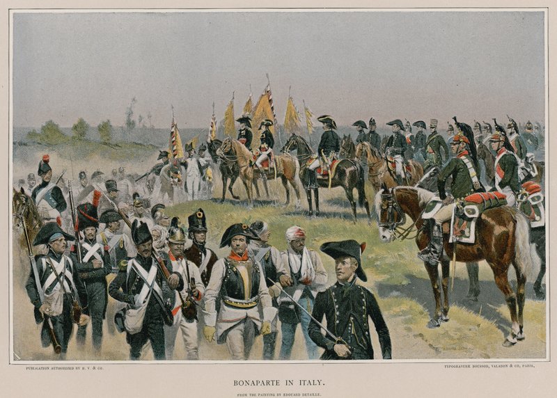 Bonaparte i Italien av French School