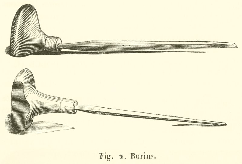 Burins (gravyr) av French School