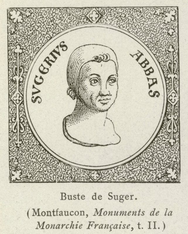 Buste de Suger (gravyr) av French School