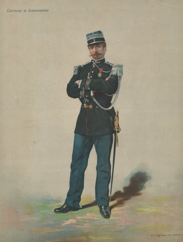 Kapten för Gendarmeriet av French School