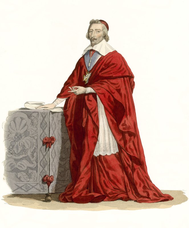 Kardinal av Richelieu av French School