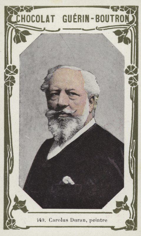 Carolus Duran, målare (färgat foto) av French School