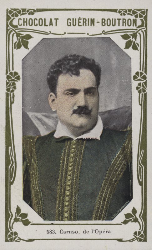 Caruso, de lOpera (färgat foto) av French School