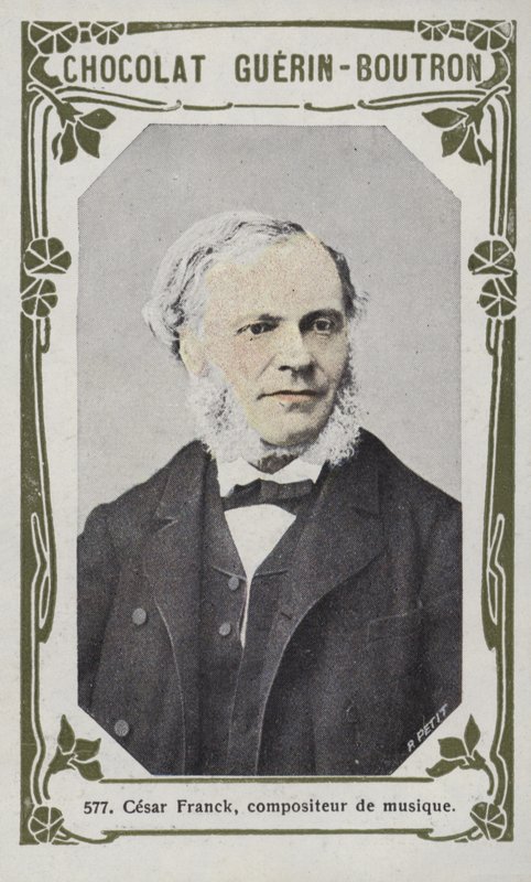 Cesar Franck, musikkompositör (färgad bild) av French School