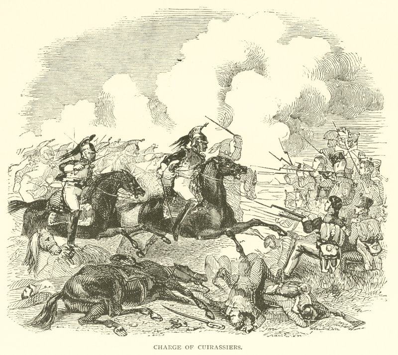 Charge of Cuirassiers (gravyr) av French School