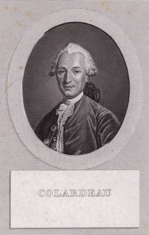 Charles-Pierre Colardeau, fransk poet (gravyr) av French School