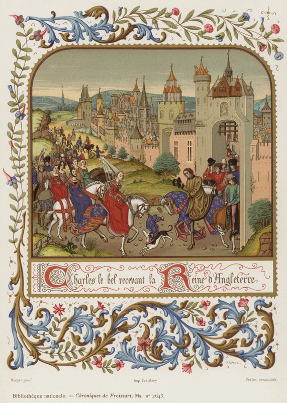 Charles the Fair tar emot Englands drottning av French School