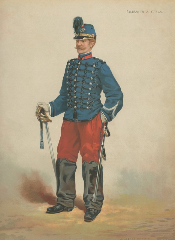 Jägare till häst av French School