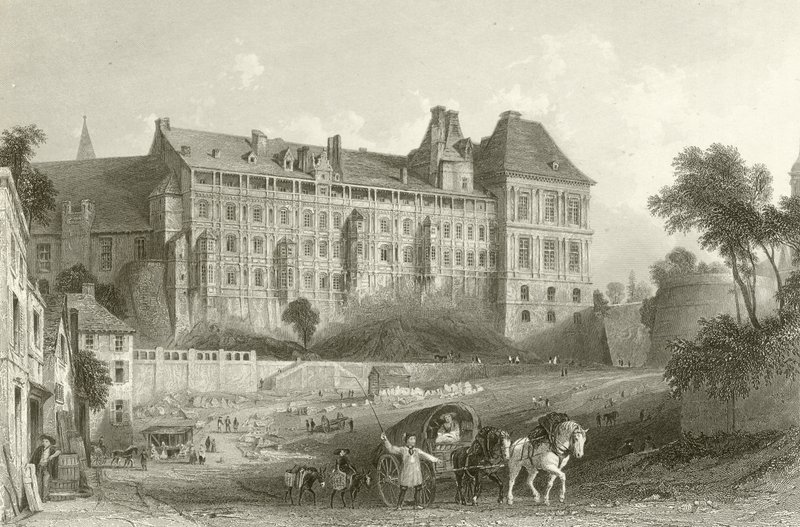 Slottet i Blois av French School