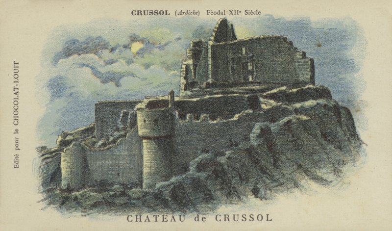 Chateau de Crussol, Crussol, Ardèche av French School