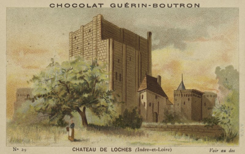 Slottet Loches, Indre-et-Loire av French School