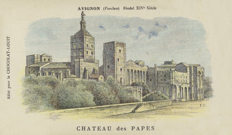 Påvarnas slott, Avignon, Vaucluse av French School