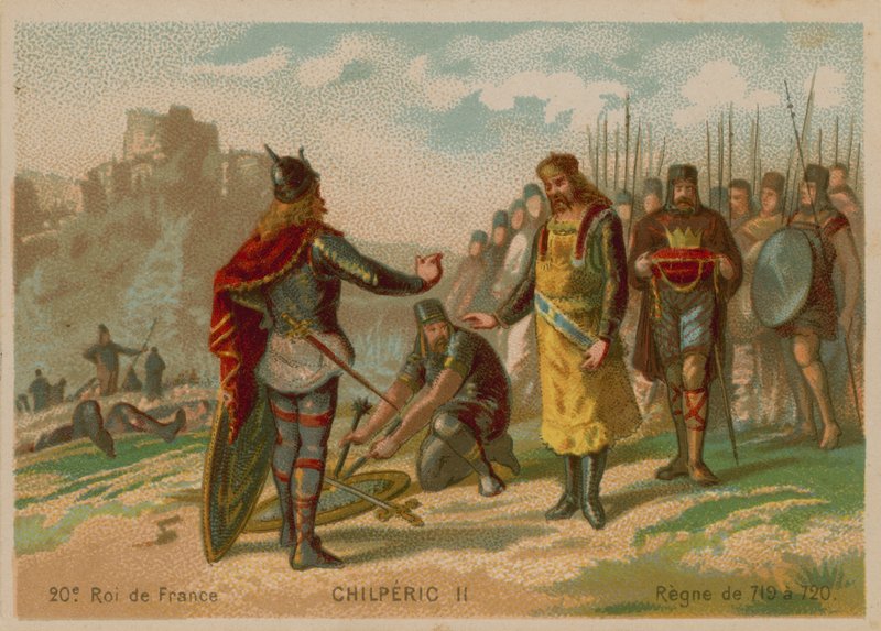 Chilperic II, kung av Frankrike (ca 672-721) av French School