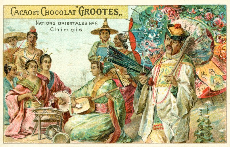 kinesiska (chromolitho) av French School