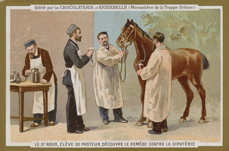 Chocolat dAiguebelle handelskort av French School