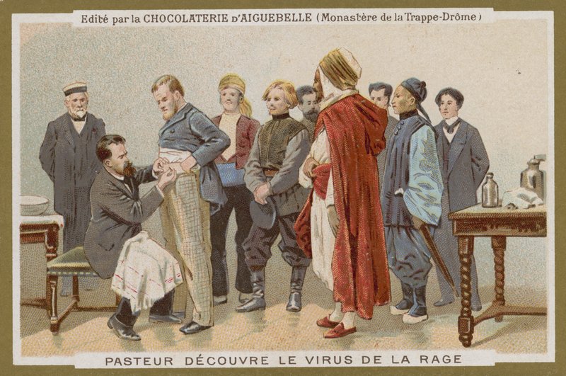 Chocolat dAiguebelle handelskort av French School