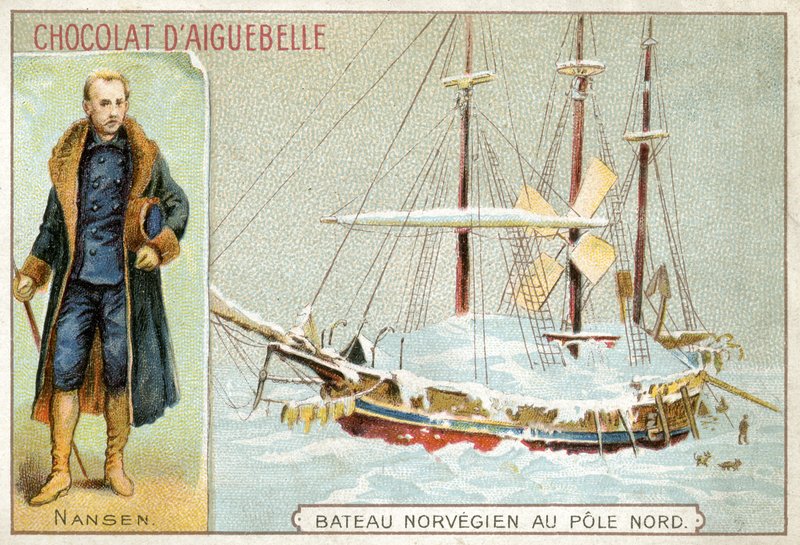 Chocolat dAiguebelle handelskort av French School