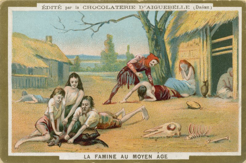 Chocolat dAiguebelle handelskort av French School