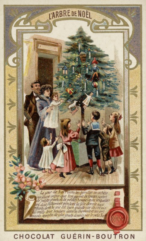 Julgran (chromolitho) av French School