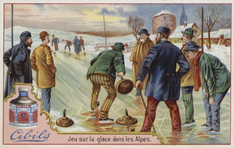 Cibils-kort med curling av French School