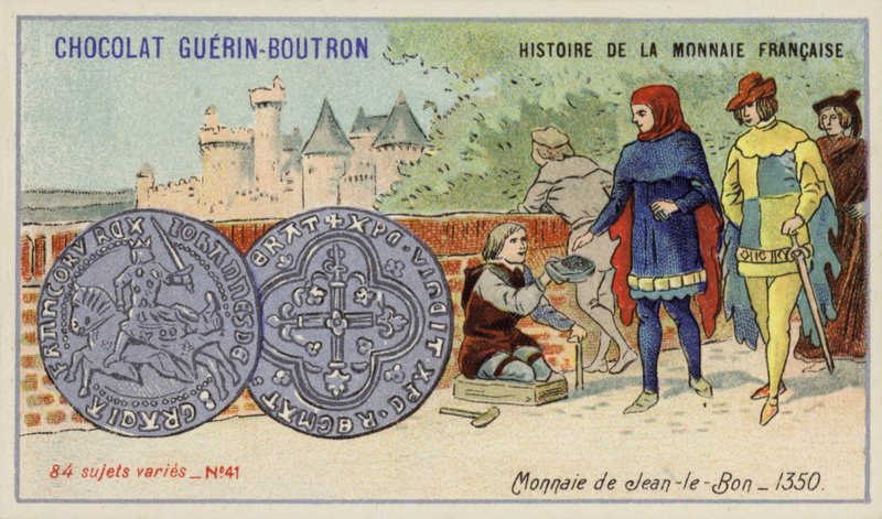 Mynt av Johannes den gode av French School