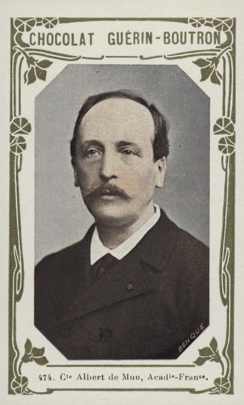 Greve Albert de Mun, Academie-Francaise (färgad bild) av French School