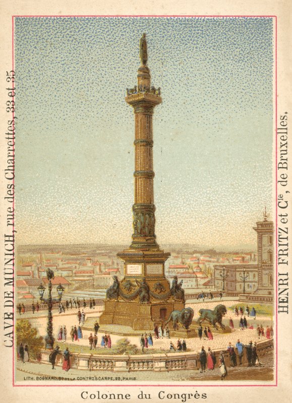Congress Column, Bryssel (chromolitho) av French School