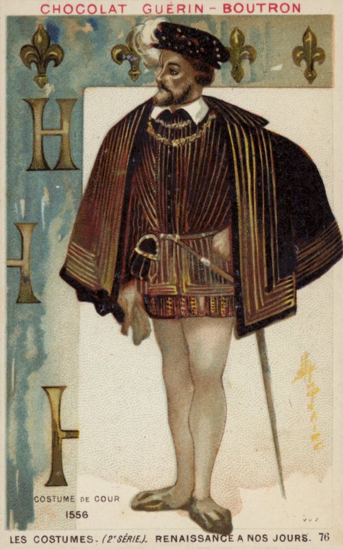 Hovklänning, 1556 av French School