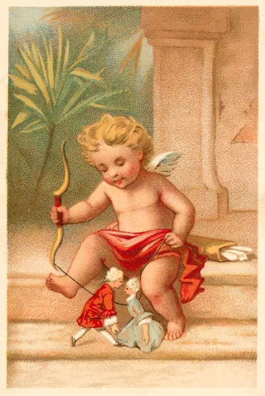 Amor (chromolitho) av French School