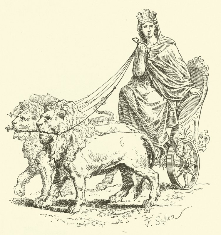 Cybele (gravyr) av French School