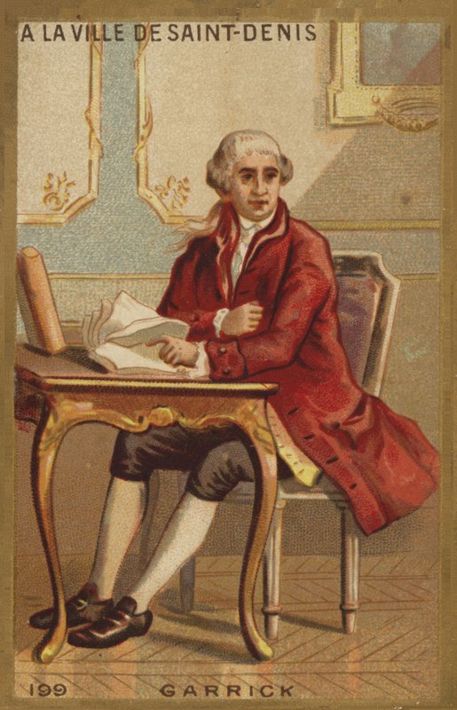 David Garrick i staden Saint-Denis av French School