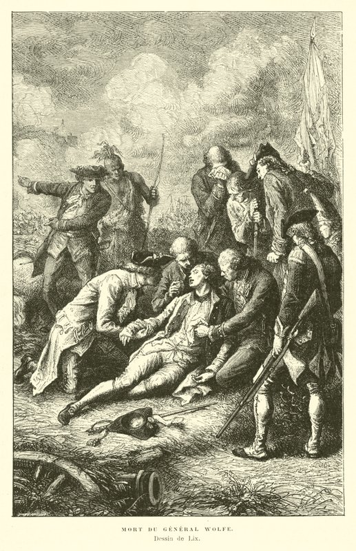 General Wolfes död 1759 av French School