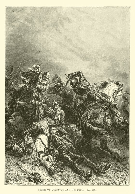 Gustavus och hans sidas död av French School