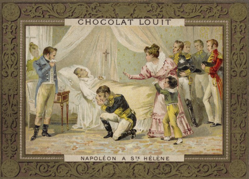 Napoleons död på St Helena, 1821 av French School