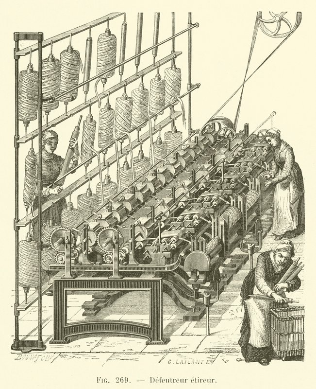 Defeutreur etireur (gravyr) av French School