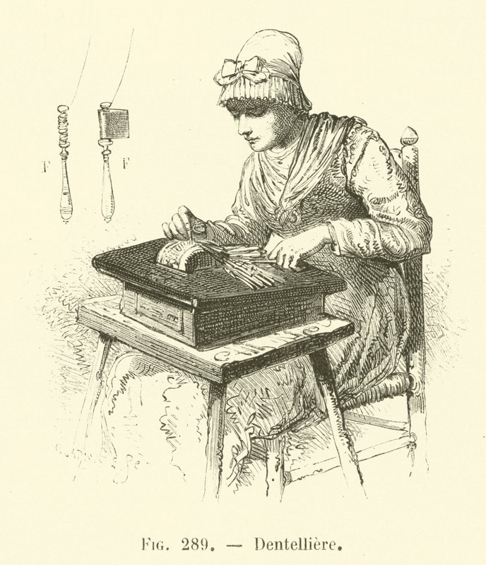 Dentelliere (gravyr) av French School