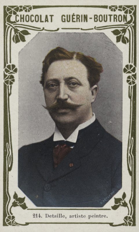 Detaille, målare (färgad bild) av French School