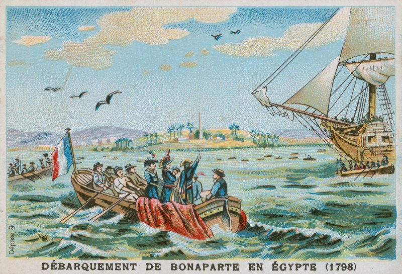 Napoleons landstigning i Egypten, 1798 av French School
