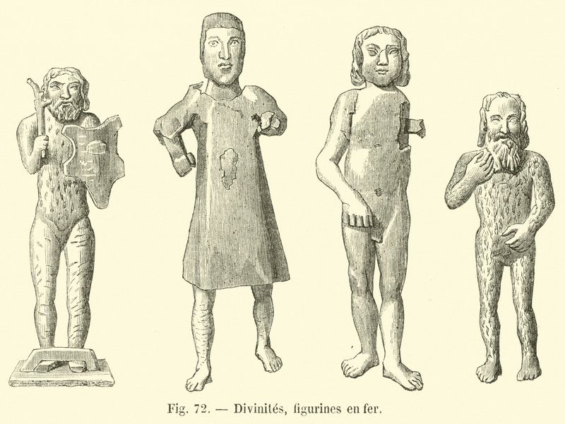 Gudar, järnfigurer av French School