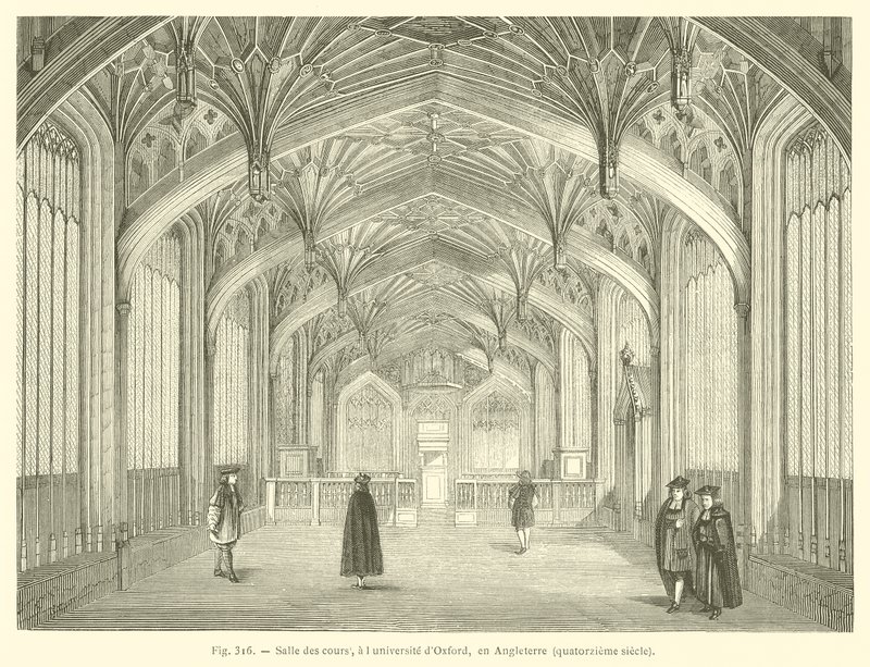 Divinity School, Bodleian Library, Oxford (gravyr) av French School