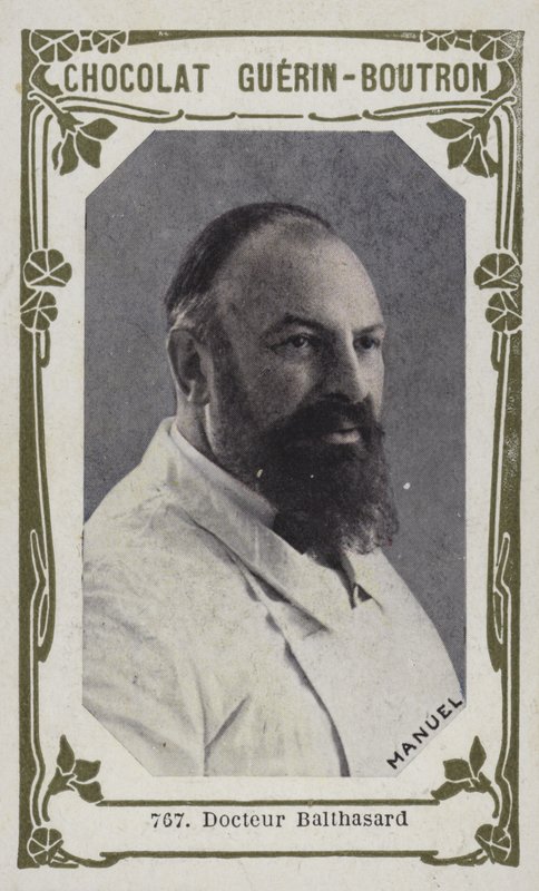 Doktor Balthasard (färgad bild) av French School