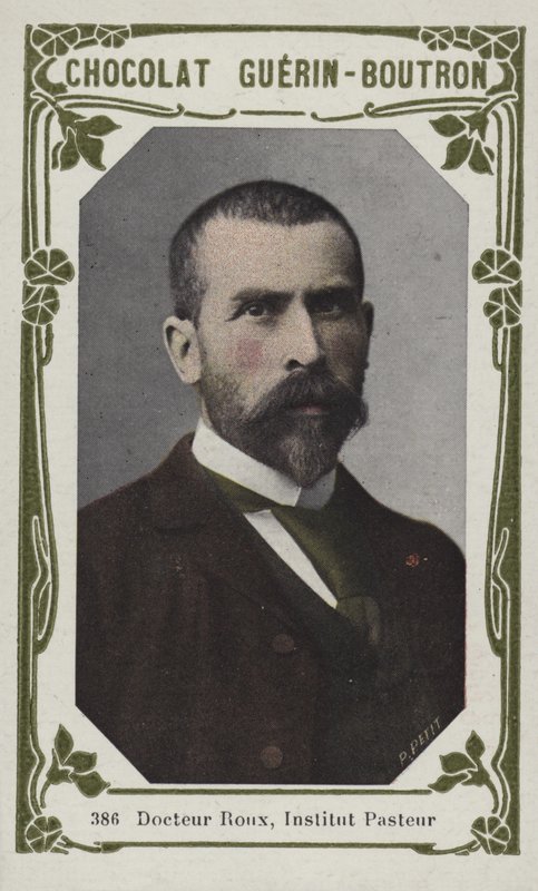 Doktor Roux, Institut Pasteur (färgad bild) av French School